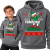 BLUZA Z KAPTUREM  ŚWIĄTECZNA POMOCNIK MIKOŁAJA
